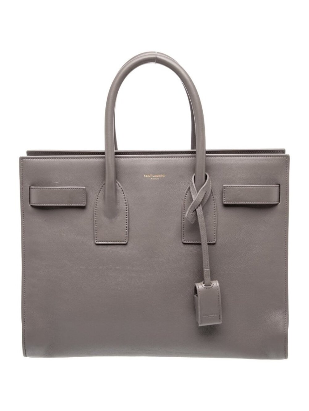 Saint Laurent Sac de Jour Small Fog Gray Grained Leather